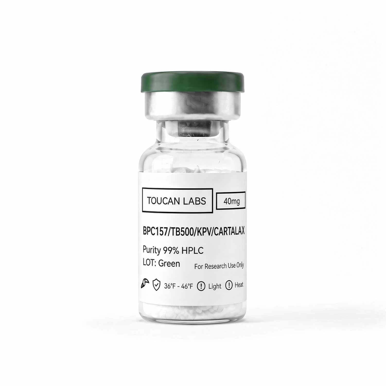 Wolverine+ (BPC157/TB500/KPV/CARTALAX) 10mg/10mg/10mg/10mg